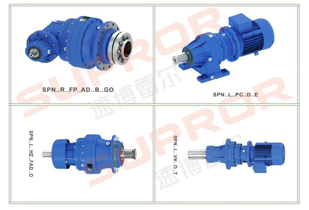 300 Series Parallel Shaft Helical Gearbox for Motorcycle Textile Industry